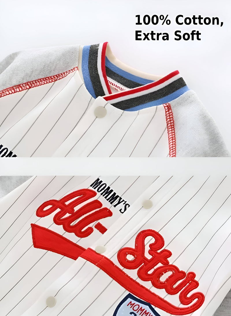 ESSENTIALS 360 Newborn Gift Set Sports Theme 0–3 Months 14 Pieces Baby Shower or First Visit Present with Clothing & Accessories in Premium Suitcase (Perfect for Baby Boy or Girl) - Image 2